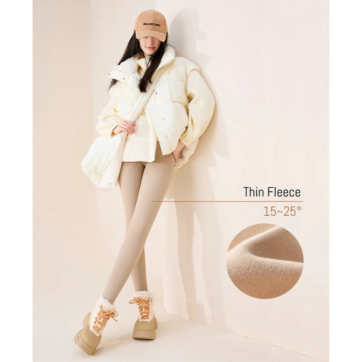 Thermal Leggings with Sleek Compression Fit and Full-Length - Image 4