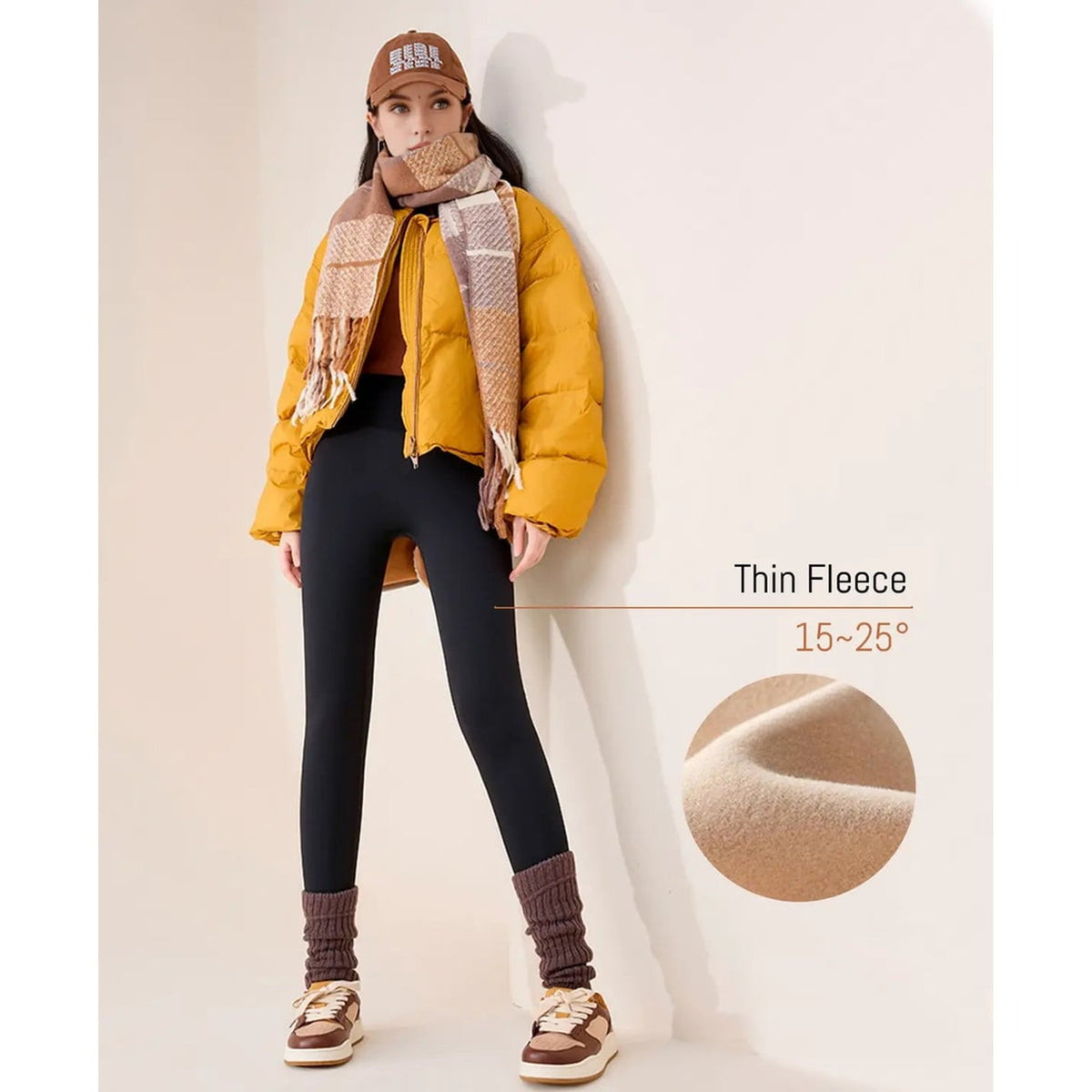 Thermal Leggings with Sleek Compression Fit and Full-Length - Image 7
