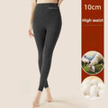Thermal Leggings with Tummy Control Design and Silk Blend - Image 1