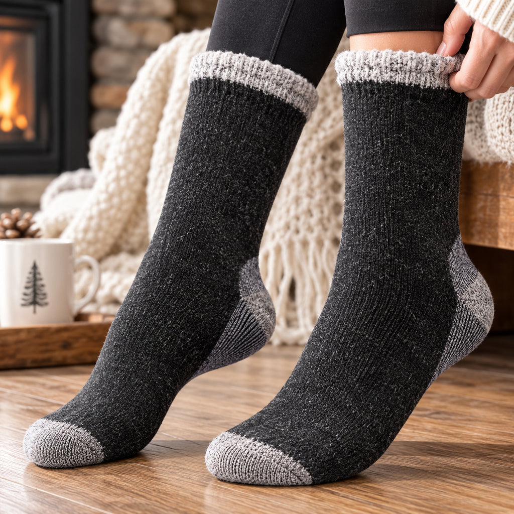 Thermal Socks with Warm Fleece-Lined Cuff and Ankle-Length - Image 5
