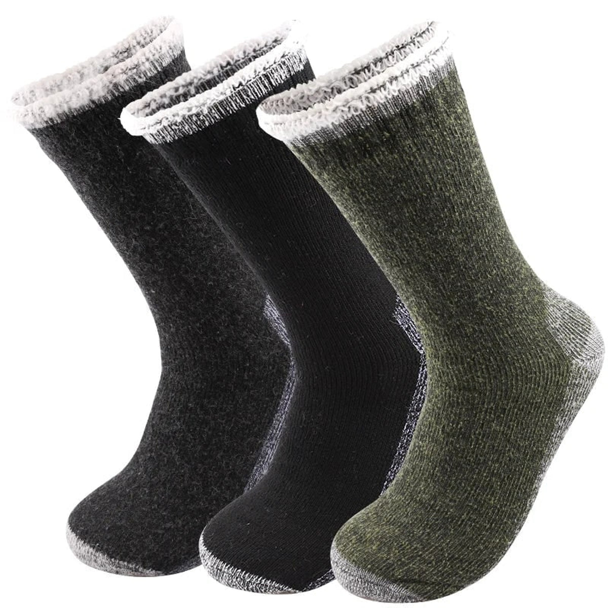 Thermal Socks with Warm Fleece-Lined Cuff and Ankle-Length - Image 8