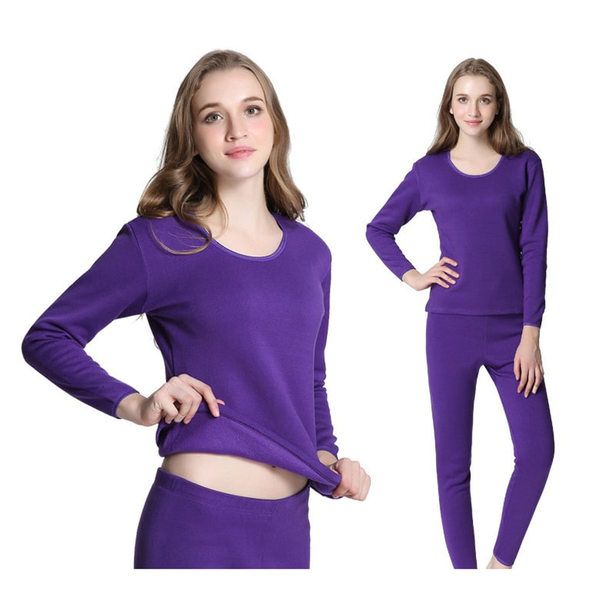 Thermal Underwear with Insulating Jumpsuit Fit and Round Neck - Image 5
