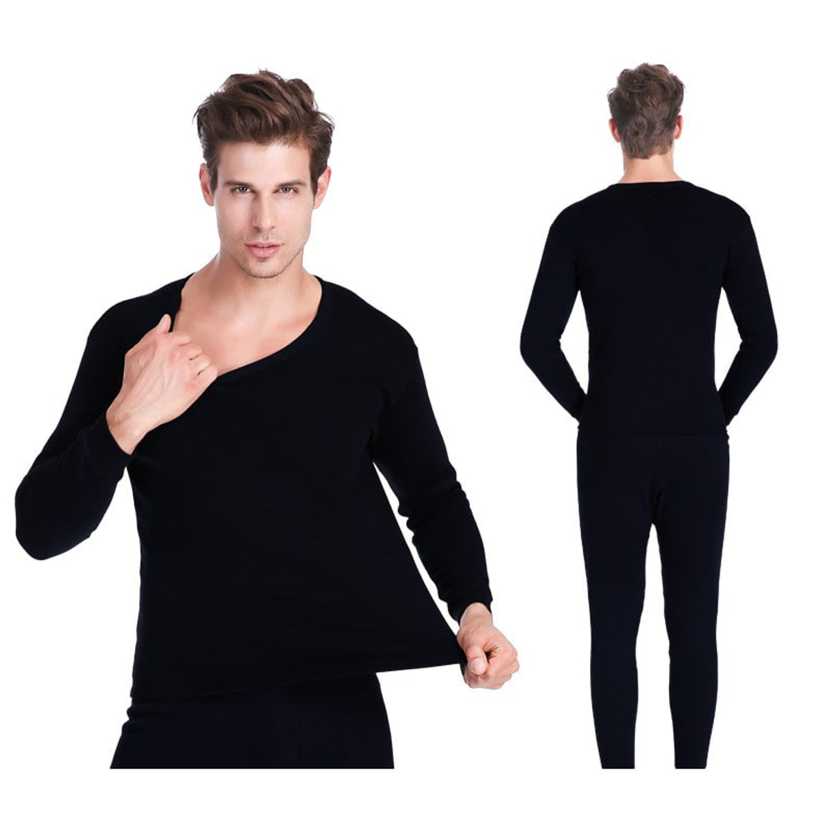 Thermal Underwear with Insulating Jumpsuit Fit and Round Neck - Image 8