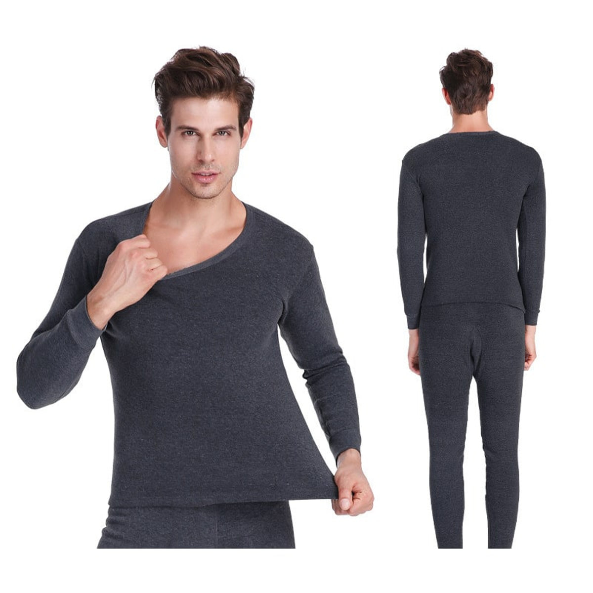 Thermal Underwear with Insulating Jumpsuit Fit and Round Neck - Image 6