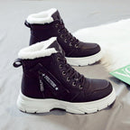 Thermal Winter Boots with Fleece-Lined High Top and Side Zipper - Image 4