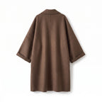 Trench Coat with Relaxed Long and Wide Lapel - angle