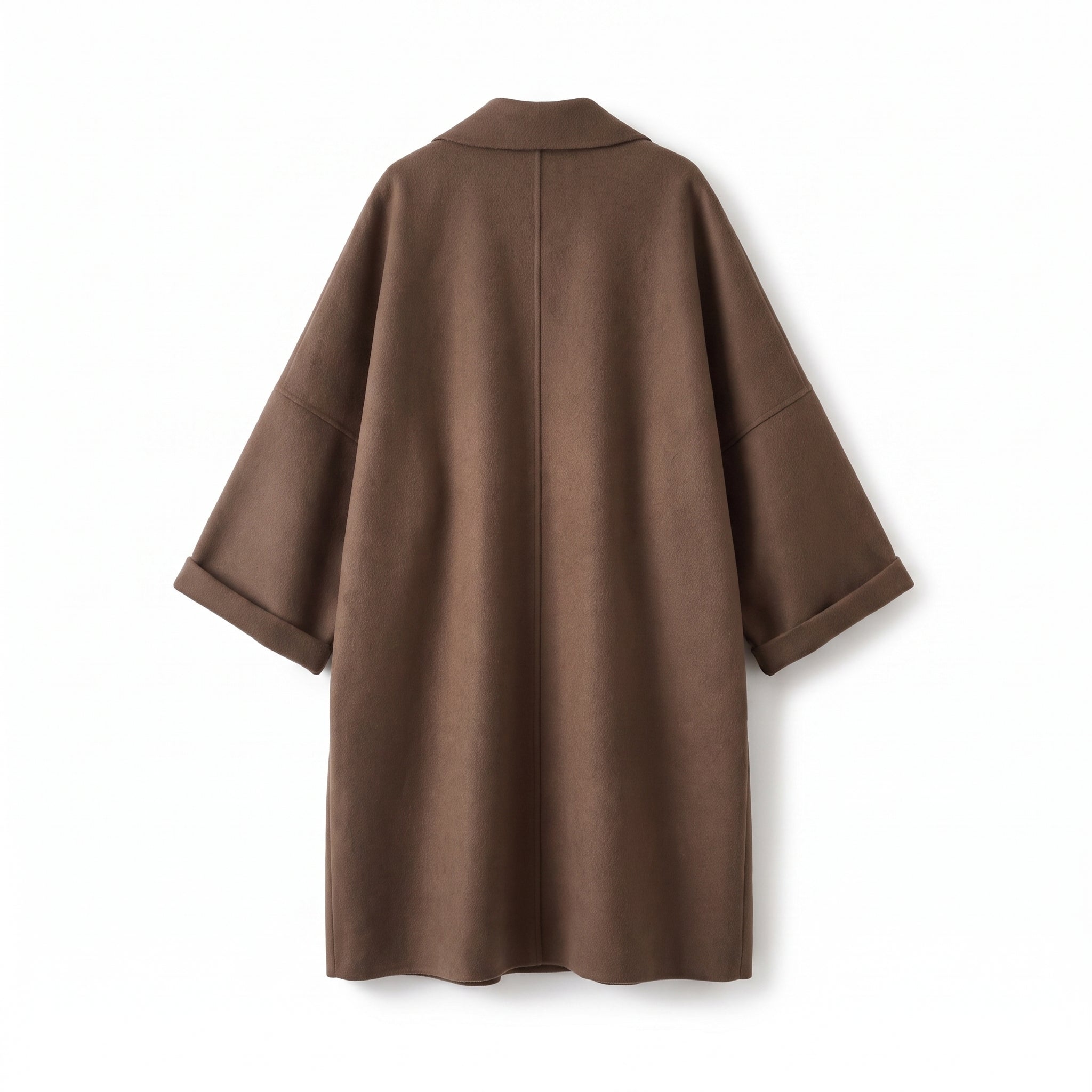 Trench Coat with Relaxed Long and Wide Lapel - angle