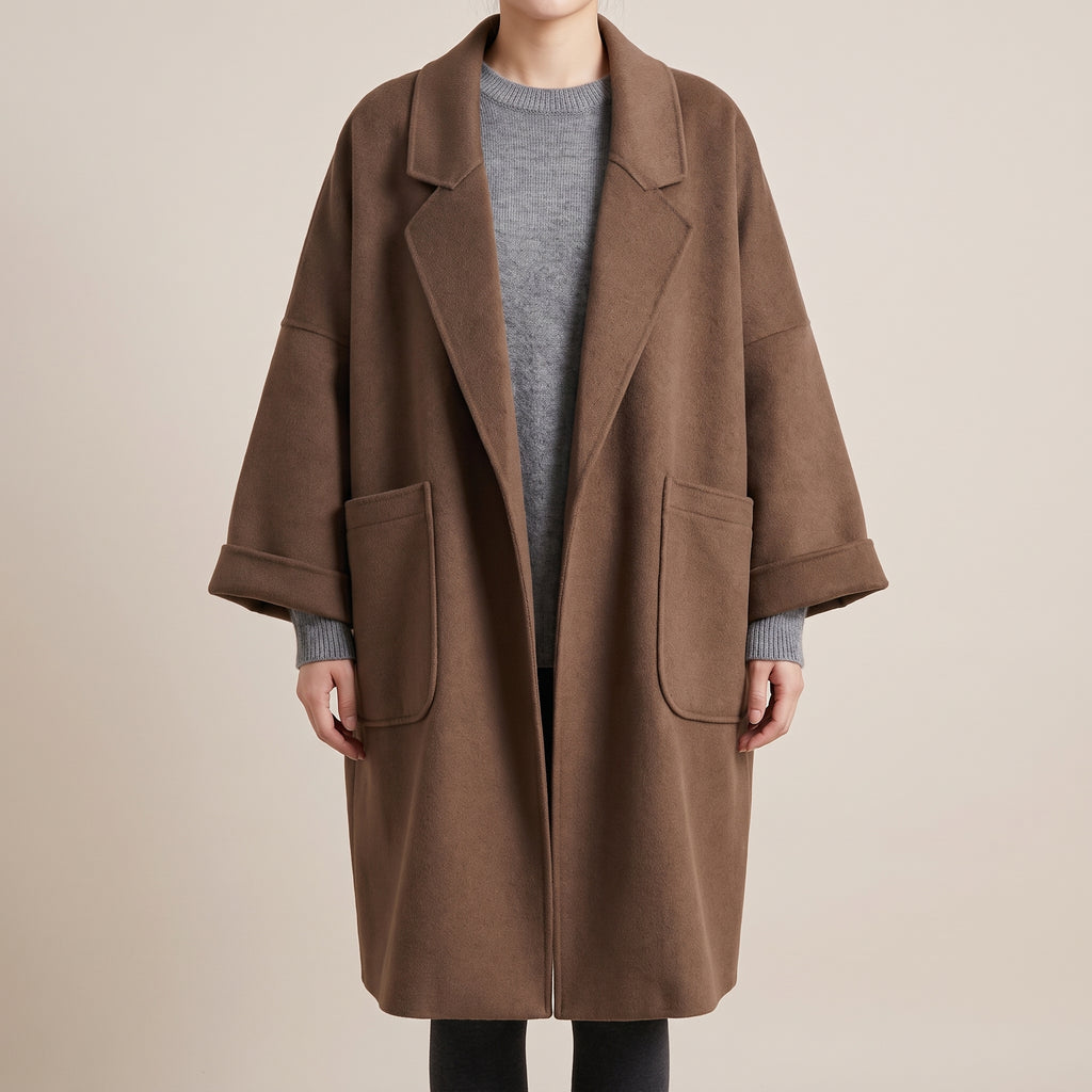 Trench Coat with Relaxed Long and Wide Lapel - hero