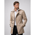 Trench Coat Men Mid-Length With Epaulets - Image 1