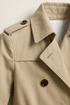Trench Coat Men Mid-Length With Epaulets - Image 3