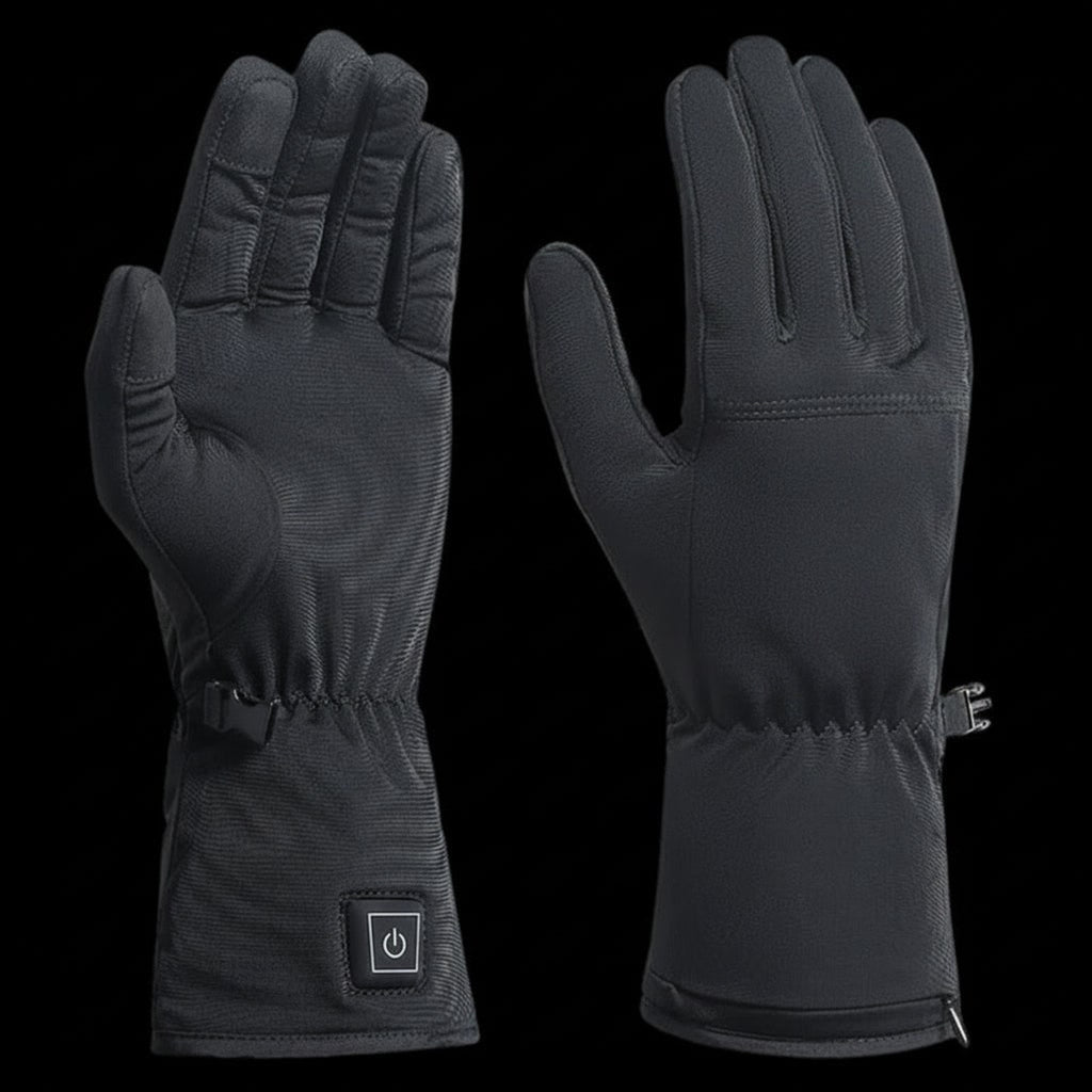 Ultra Thin Heated Gloves With Rechargeable Batteries And Touchscreen Fingers - Image 1