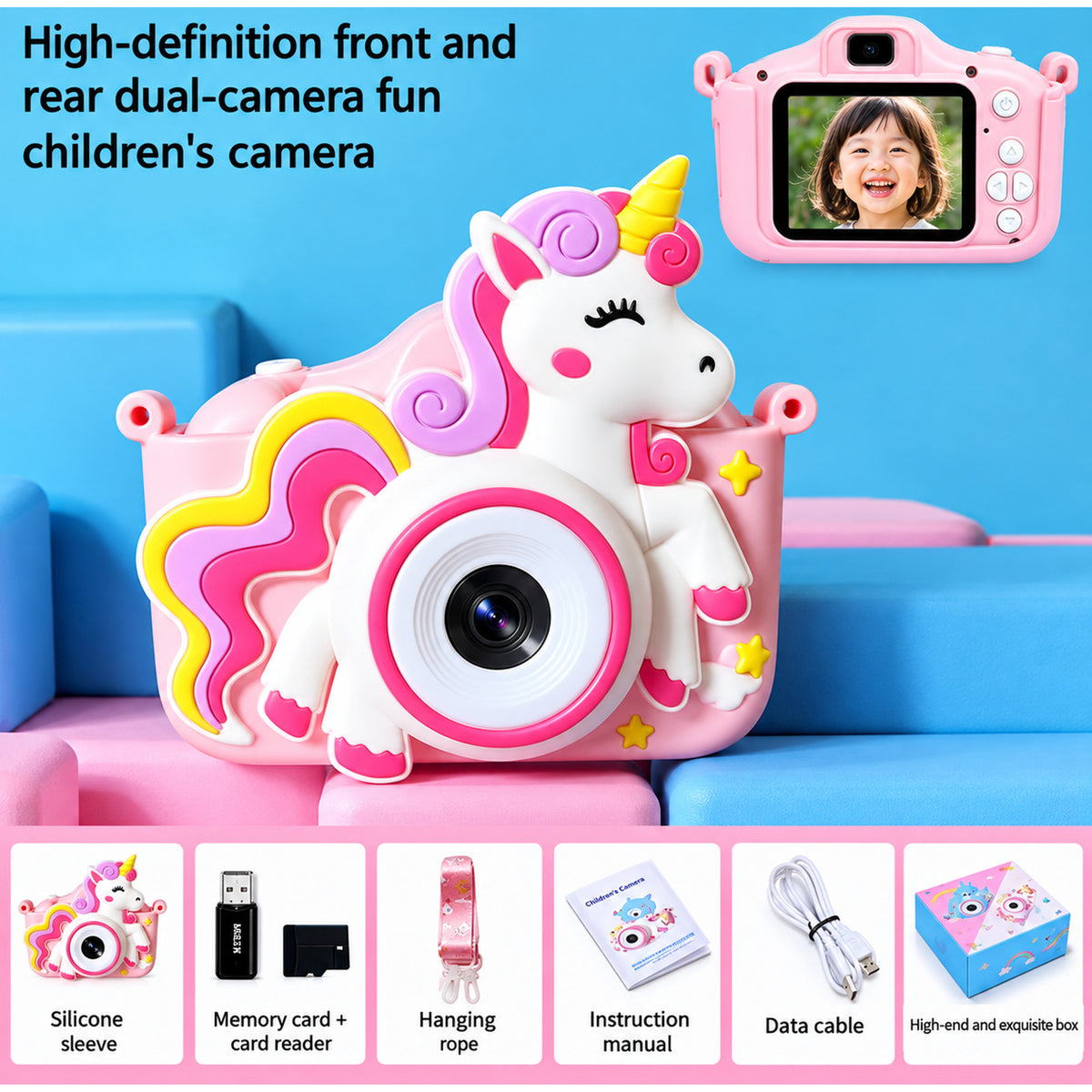 Unicorn Camera For Children With Rechargeable Battery And 32GB Memory For HD Photos - Image 9