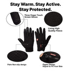 USB Electric Heated Gloves For Winter Thermal Ladies Snow Ski Cycling With Touchscreen Fingertips And Zipper Pocket - Image 7