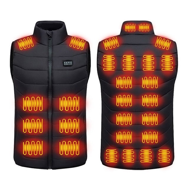 USB Heated Gilet With 28 Heating Zones And 4 Temperature Settings - Image 1