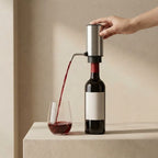 USB Rechargeable Wine Aerator Pourer With Retractable Stainless Steel Tube - Image 1
