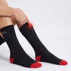 Electric Heated Socks Rechargeable Knee-High With Battery Pockets - variant