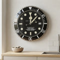 Stainless Steel Silent Wall Clock With Luminous Hands - Image 2
