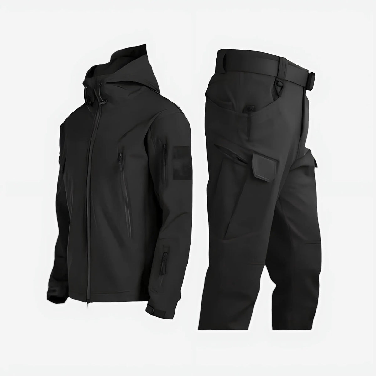 Waterproof Outdoor Jacket Set with Relaxed Two-Piece and Breathable Fabric - Image 1