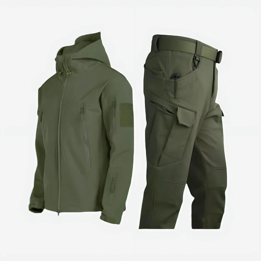 Waterproof Outdoor Jacket Set with Relaxed Two-Piece and Breathable Fabric - Image 3
