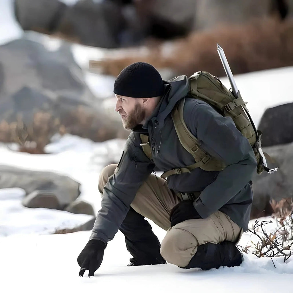 Waterproof Outdoor Jacket Set with Relaxed Two-Piece and Breathable Fabric - Image 5