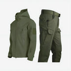 Waterproof Outdoor Set with Adjustable Two-Piece Jacket and Trousers - Image 3