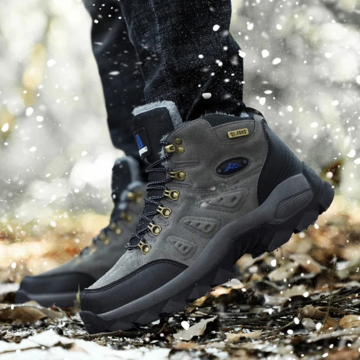 Waterproof Walking Boot with Supportive High-Top Design and Lace-Up - Image 6