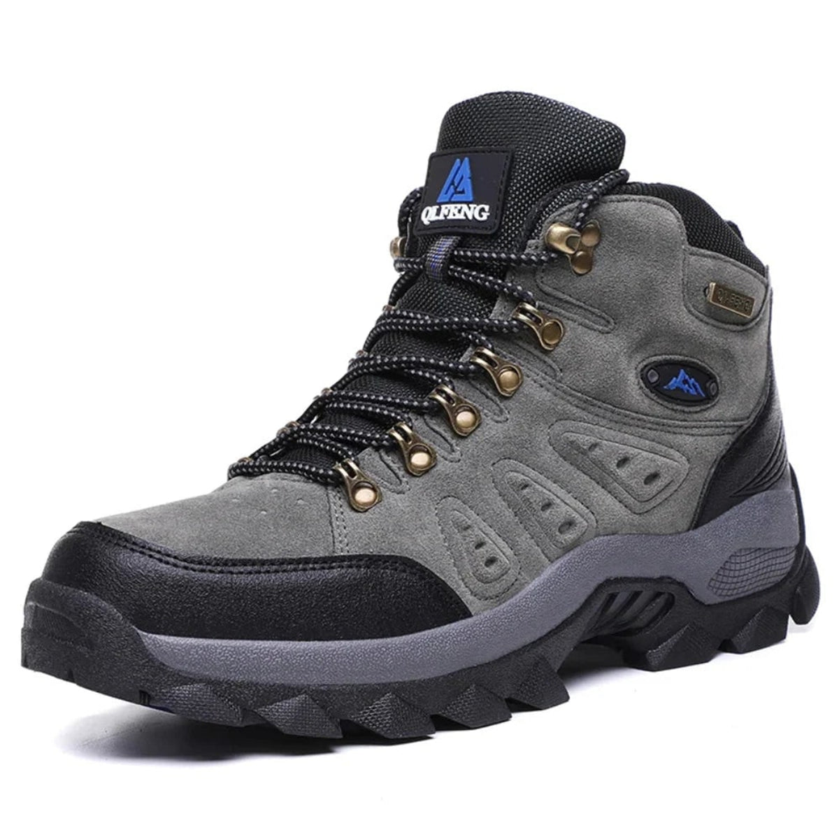Waterproof Walking Boot with Supportive High-Top Design and Lace-Up - Image 2