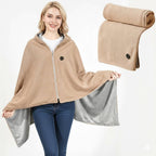 Wearable Heated Blanket With USB Power 8 Heating Zones And Integrated Hood Design For Cozy Warmth - Image 1