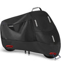 Weatherproof Motorcycle Cover With Reflective Strips And Reinforced Lock Openings - Image 8