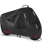 Weatherproof Motorcycle Cover With Reflective Strips And Reinforced Lock Openings - Image 8