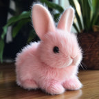Weighted Stuffed Bunny With Soft Plush Fur And Realistic Details For Comfort - Image 1
