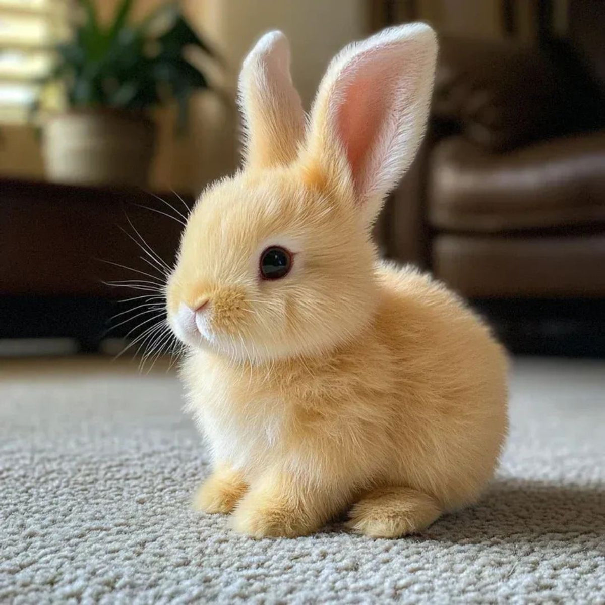 Weighted Stuffed Bunny With Soft Plush Fur And Realistic Details For Comfort - Image 7