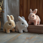 Weighted Stuffed Bunny With Soft Plush Fur And Realistic Details For Comfort - Image 4