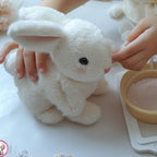 Weighted Stuffed Bunny With Soft Plush Fur And Realistic Details For Comfort - Image 3