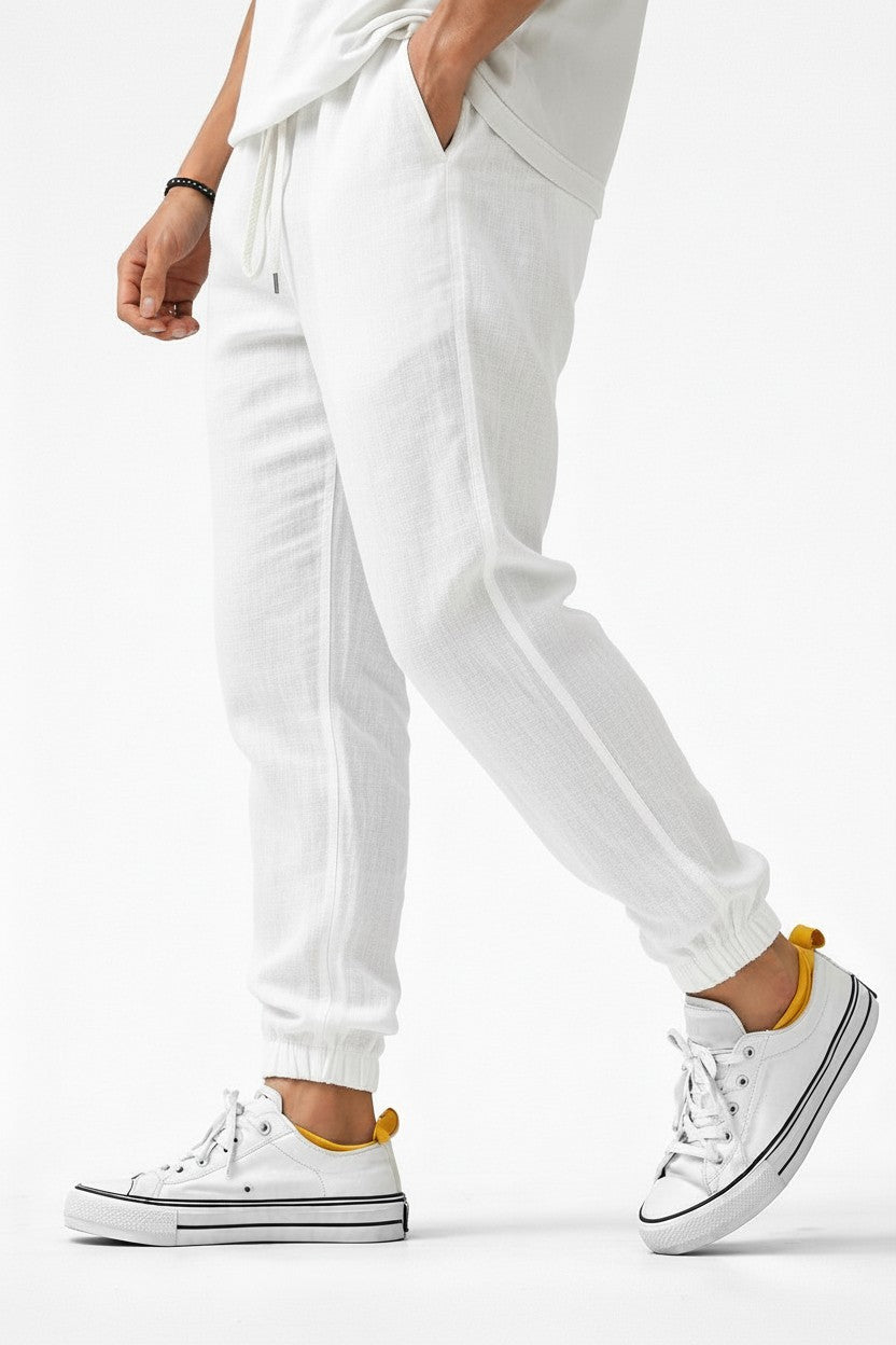 NOVA | Men's Breathable Linen Pants | Lightweight Summer Pants with Elastic Waist
