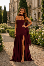 NOVA | Women’s Strapless Seraphina Maxi Dress | Elegant Evening Gown