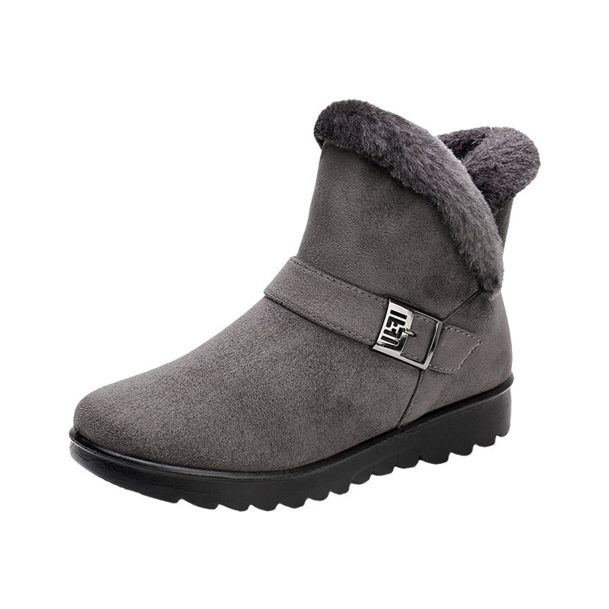 Winter Boots with Plush Lining Snow and Buckle Strap - Image 4