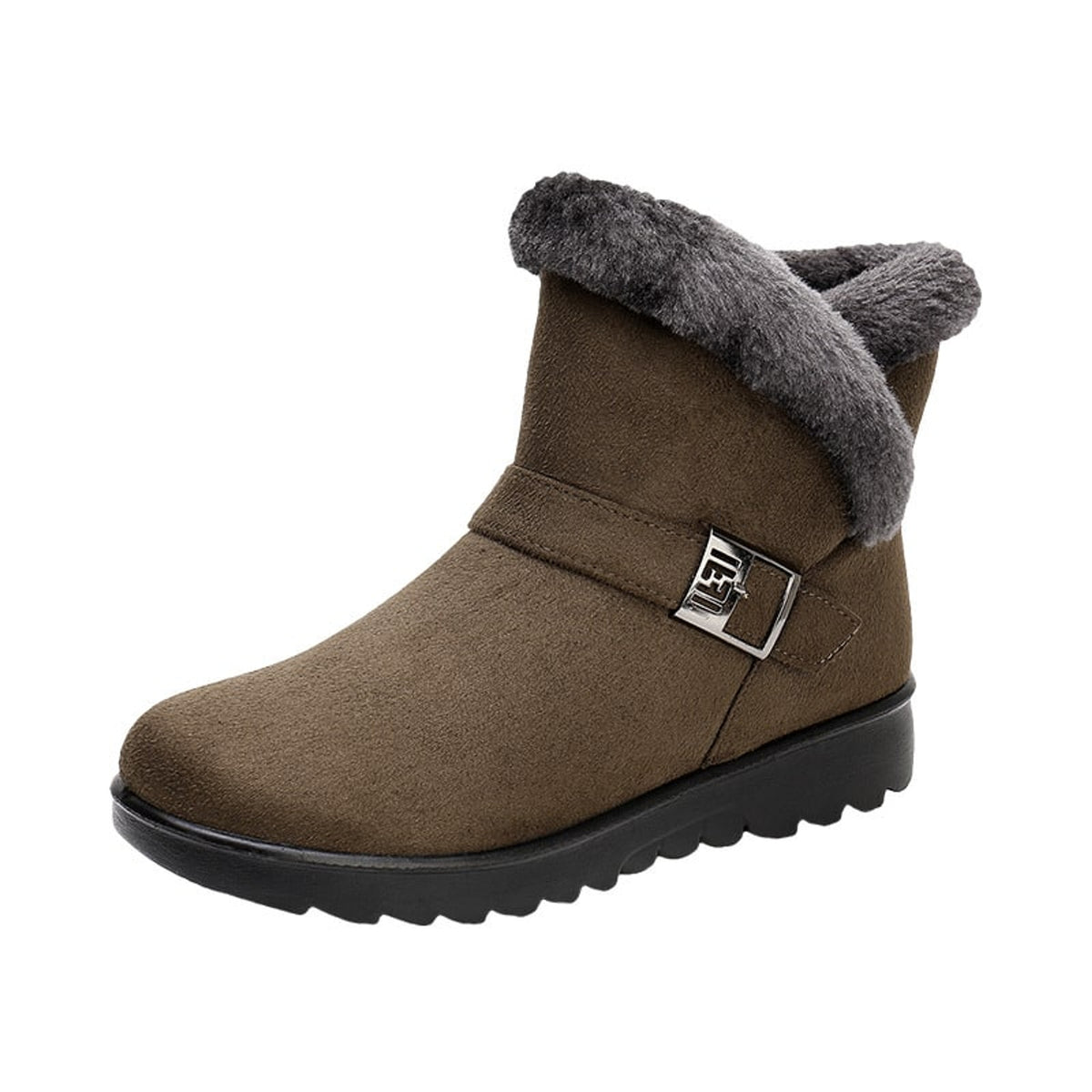 Winter Boots with Plush Lining Snow and Buckle Strap - Image 5