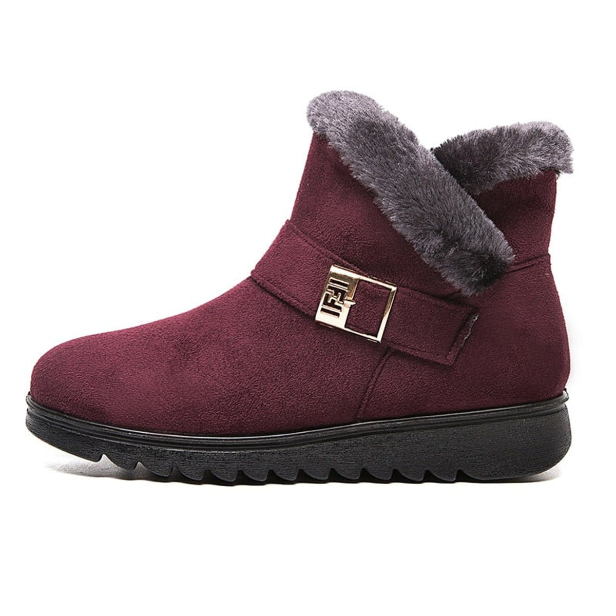 Winter Boots with Plush Lining Snow and Buckle Strap - Image 7