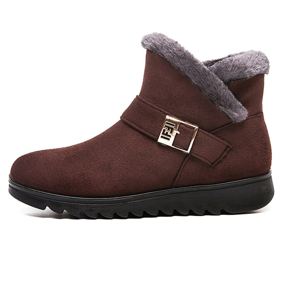 Winter Boots with Plush Lining Snow and Buckle Strap - Image 8