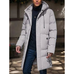Winter Down Parka with Waterproof Quilted Design and Hooded Protection - Image 1