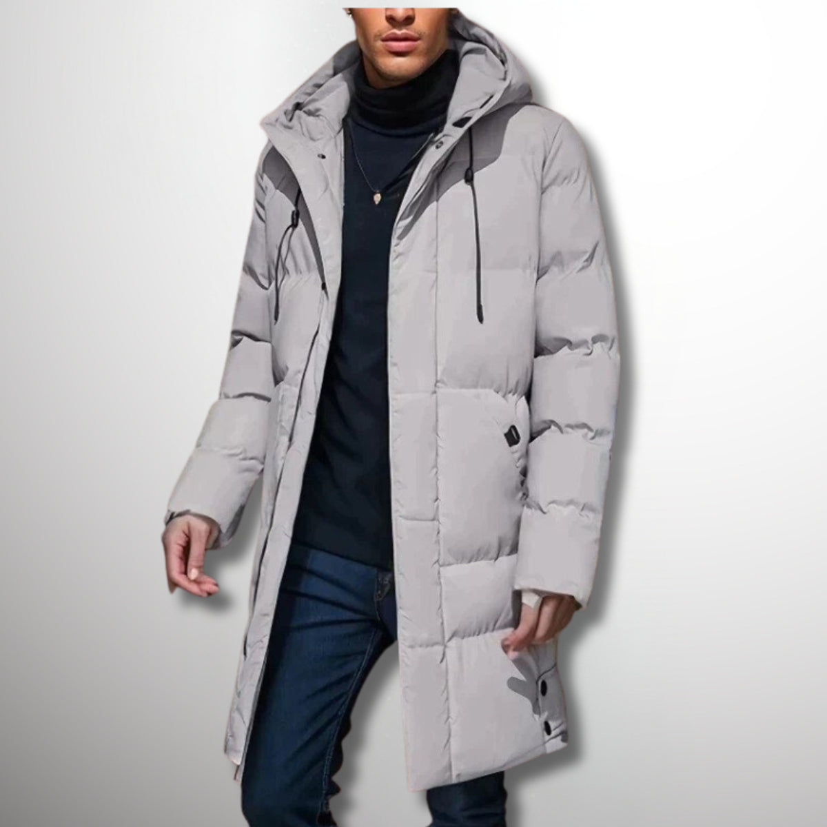 Winter Down Parka with Waterproof Quilted Design and Hooded Protection - Image 3