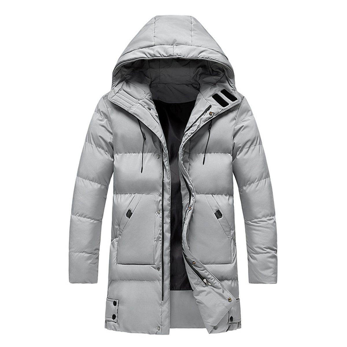 Winter Down Parka with Waterproof Quilted Design and Hooded Protection - Image 4