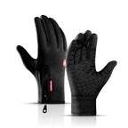 Winter Gloves Warm Full-Finger With Wrist Zipper - Image 1
