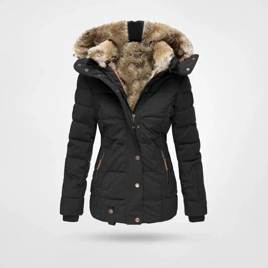Winter Jacket with Water-Resistant Puffer Design and Detachable Hood - Image 1