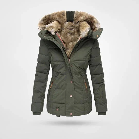 Winter Jacket with Water-Resistant Puffer Design and Detachable Hood - Image 2