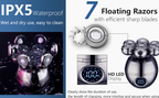 Wireless Electric Head Shaver With 7D Floating Blades And LED Display - Image 9