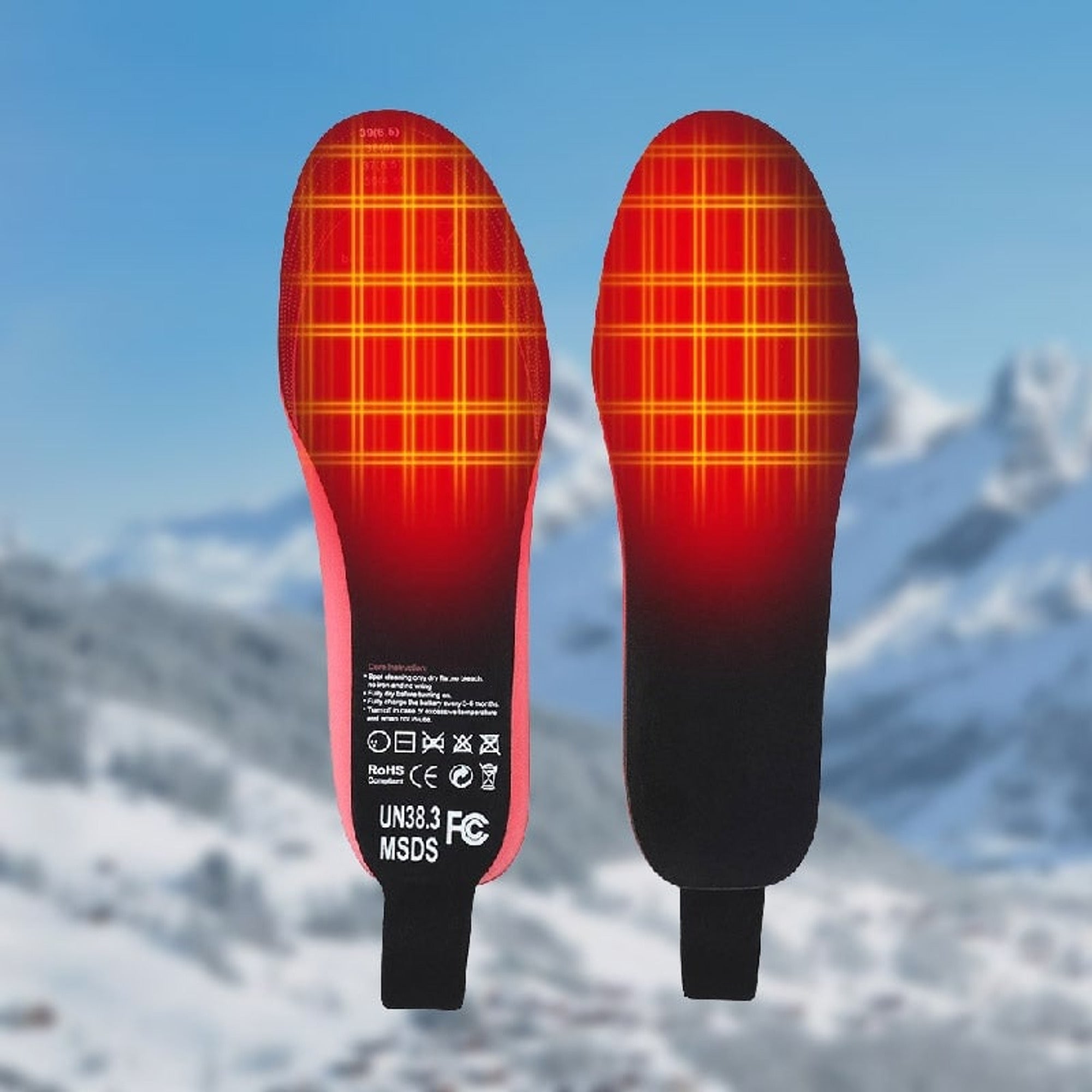 Wireless Heated Shoe Insoles With Remote Control Arch Support And USB Charging With 3 Heat Levels Trim To Fit Sizing - Image 7