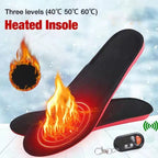 Wireless Heated Shoe Insoles With Remote Control Arch Support And USB Charging With 3 Heat Levels Trim To Fit Sizing - Image 3