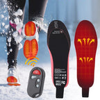 Wireless Heated Shoe Insoles With Remote Control Arch Support And USB Charging With 3 Heat Levels Trim To Fit Sizing - Image 2